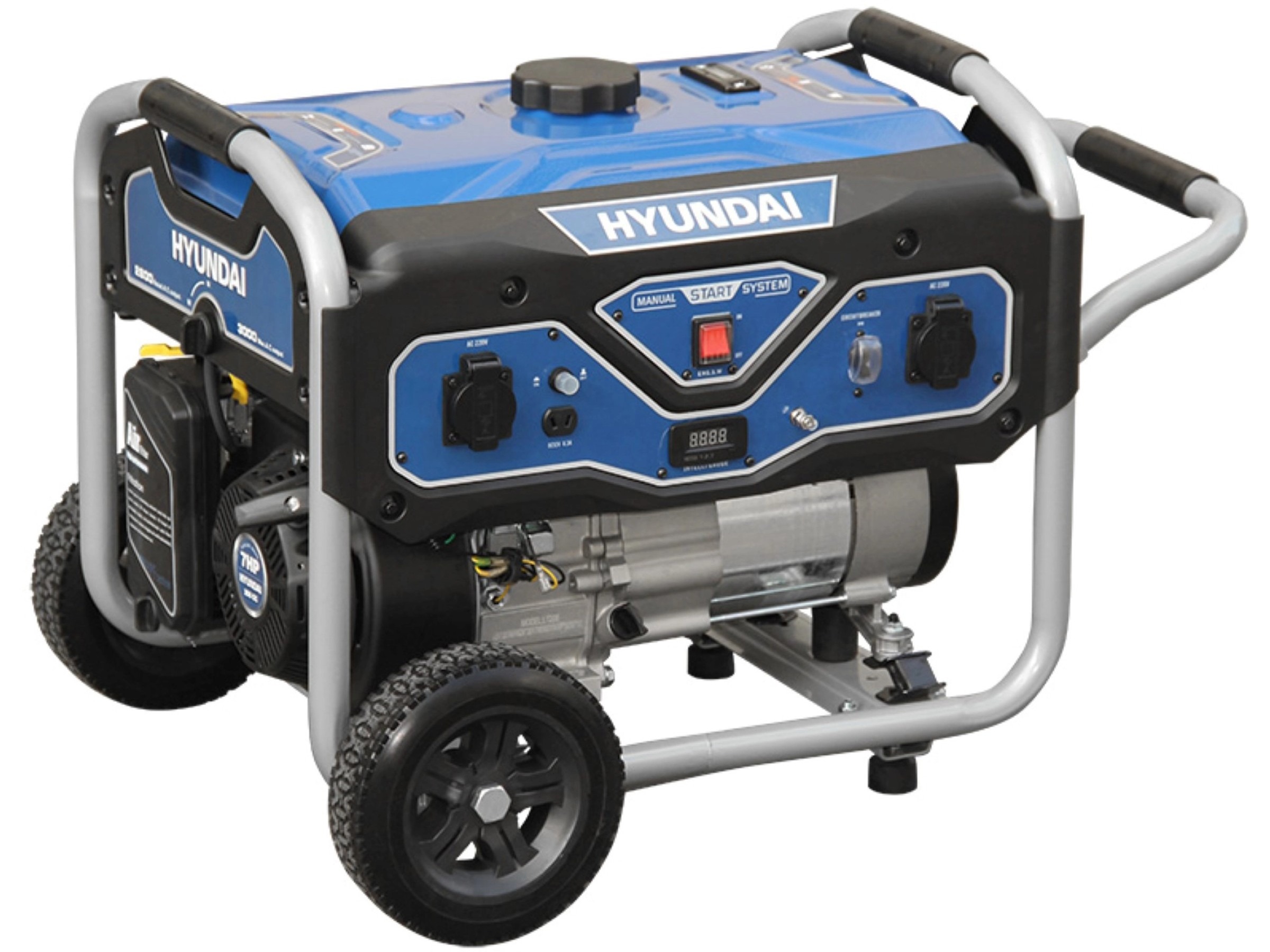 Hyundai Stromerzeuger/Benzin-Generator BG55051 mit 3 kW/7 PS Hyundai Stromerzeuger/Benzin-Generator BG55051 mit 3 kW/7 PS