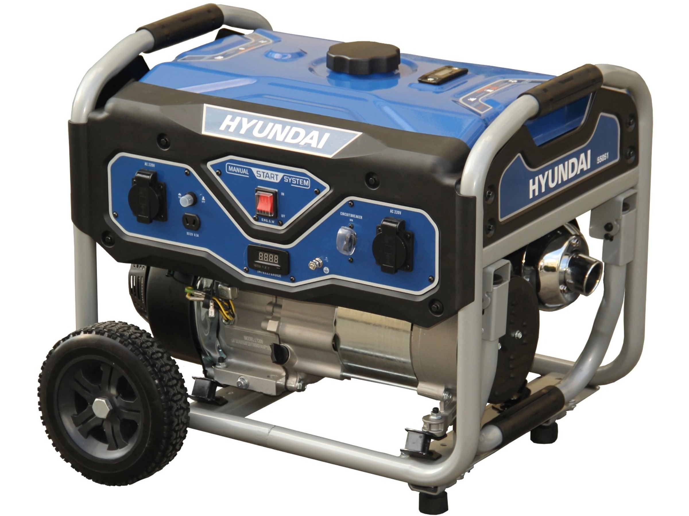 Hyundai Stromerzeuger/Benzin-Generator BG55051 mit 3 kW/7 PS